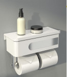 Eloquence Shelf Drawer and Double Toilet Paper Holder